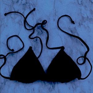black bikini top